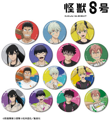 描き下ろし ペイントスタイルver. トレーディンググリッター缶バッジ