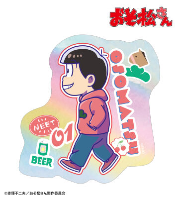 おそ松 ちびとこ オーロラステッカー
