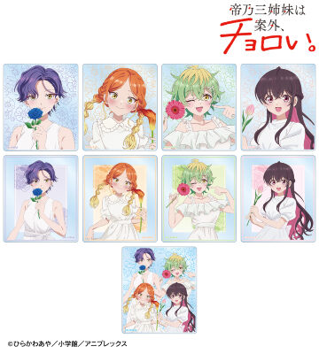 描き下ろし 白いワンピースと花ver. トレーディングアクリルカード