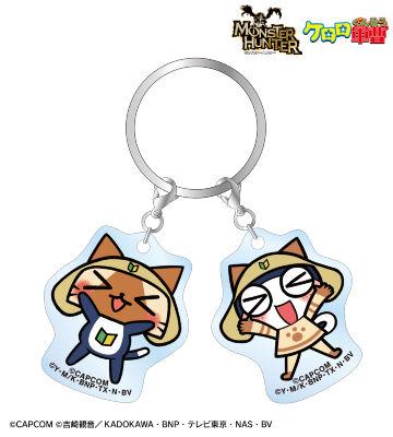 モンスターハンター×ケロロ軍曹 タママアイルー&タママ 2連アクリルキーホルダー