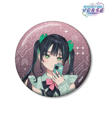 蛇狩あこ 75mmグリッター缶バッジ