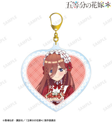 描き下ろし 中野三玖 ショートケーキイメージコーデver. BIGアクリルキーホルダー