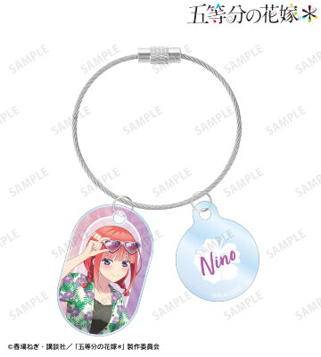 描き下ろし 中野二乃 アロハシャツver. 2連ワイヤーアクリルキーホルダー