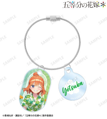 描き下ろし 中野四葉 アロハシャツver. 2連ワイヤーアクリルキーホルダー