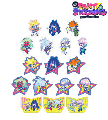 F*Kaoriさんイラスト ロックver. トレーディングダイカットステッカー
