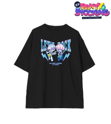 F*Kaoriさんイラスト ポリエステル&ポリウレタン ロックver. BIGシルエットTシャツ/ユニセックス