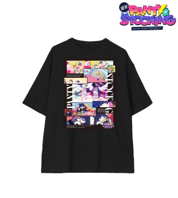 パンティ&ストッキング 場面写BIGシルエットTシャツ