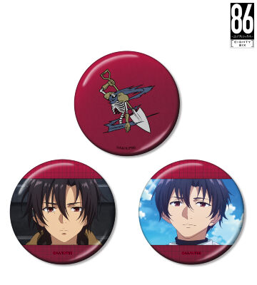 シンエイ・ノウゼン メタリック缶バッジ3個セット