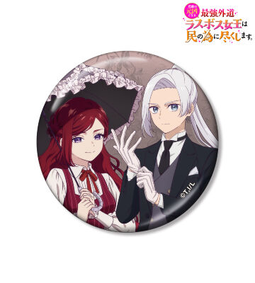 描き下ろし プライド&アーサー お嬢様＆執事ver. メタリック缶バッジ