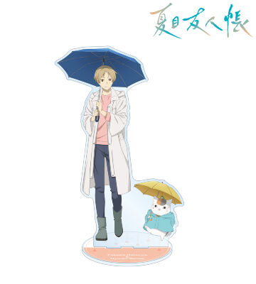 描き下ろし 夏目貴志&ニャンコ先生 雨の日ver. 特大アクリルスタンド
