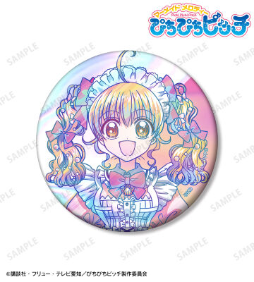 描き下ろし 七海 るちあ メイドver. Ani-Art clear label 75mmオーロラ缶バッジ