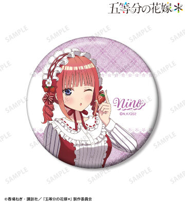 描き下ろし 中野二乃 ショートケーキイメージコーデver. 75mmグリッター缶バッジ