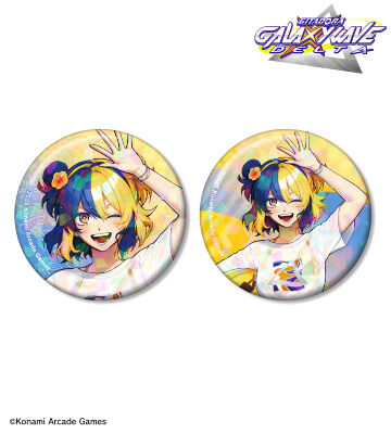 描き下ろし 璃音 水着ver. ホログラム缶バッジ2個セット