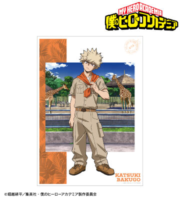 描き下ろし 爆豪勝己 サファリルックver. A3マット加工ポスター