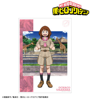 描き下ろし 麗日お茶子 サファリルックver. A3マット加工ポスター