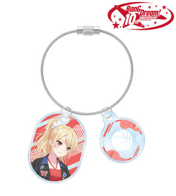 描き下ろし 桐ヶ谷 透子 ボウリングシャツver. 2連ワイヤーアクリルキーホルダー