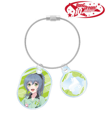 描き下ろし ロック ボウリングシャツver. 2連ワイヤーアクリルキーホルダー