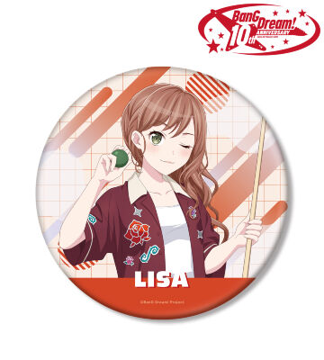 描き下ろし 今井 リサ ボウリングシャツver. BIG缶バッジ