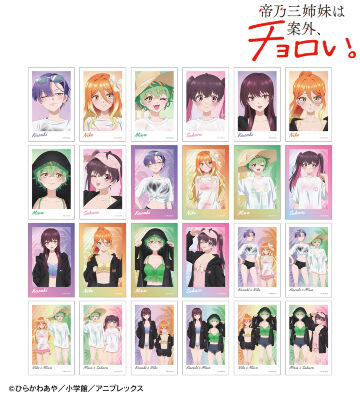 描き下ろし ビーチデートver. トレーディングインスタントカメラ風イラストカード