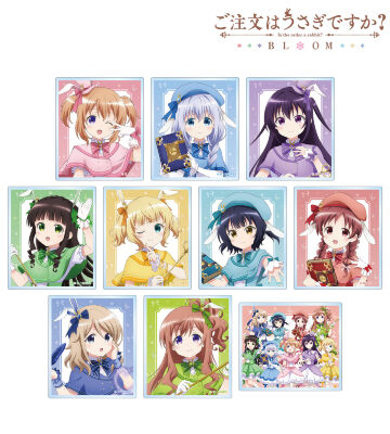 描き下ろし 魔法少女ver. トレーディングアクリルカード