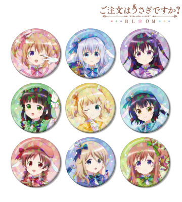 描き下ろし 魔法少女ver. トレーディングホログラム缶バッジ