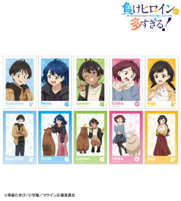 描き下ろし 動物とのふれあいver. トレーディングインスタントカメラ風イラストカード