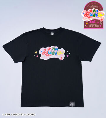 【デコミクLIVE2026】『Hello』ロゴTシャツ ビッグサイズ （ブラック)