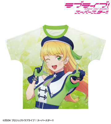 描き下ろし 平安名すみれ スーパースター!!ver. フルグラフィックTシャツ