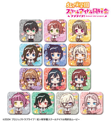 トレーディング ちょこんと！ ギャル制服ver. スクエア缶バッジ