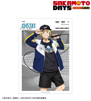 描き下ろし 朝倉 シン ロックバンドver. A3マット加工ポスター