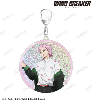 描き下ろし 桐生 三輝 春の歩みver. グリッターアクリルキーホルダー