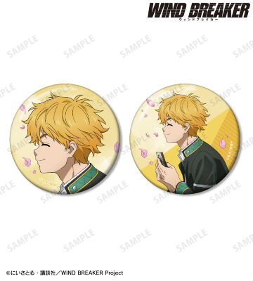 描き下ろし 楡井 秋彦 春の歩みver. 缶バッジ2個セット