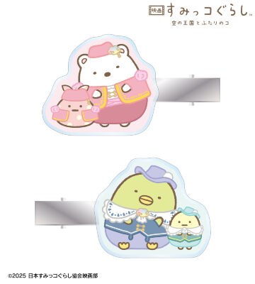 アクリルヘアクリップ2個セット ver.A