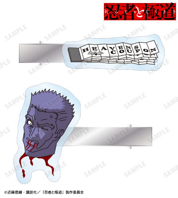 モチーフ柄 アクリルヘアクリップ 2個セット