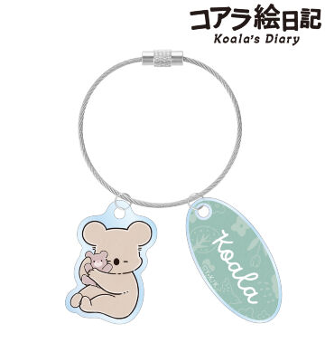 コアラさん＆くまちゃん 2連ワイヤーアクリルキーホルダー ver.A