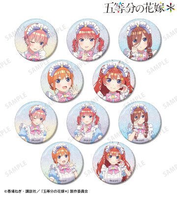 描き下ろし メルヘンメイドver. トレーディンググリッター缶バッジ