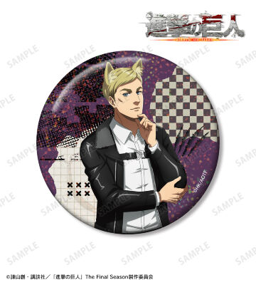 描き下ろし エルヴィン 狼男ver. 75mmホログラム缶バッジ