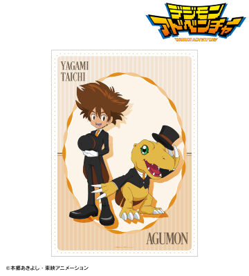 描き下ろし 八神太一&アグモン メイド&執事ver. A3マット加工ポスター