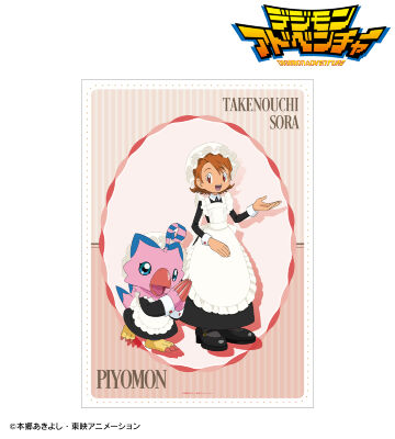 描き下ろし 武之内空&ピヨモン メイド&執事ver. A3マット加工ポスター