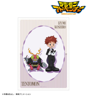 描き下ろし 泉光子郎&テントモン メイド&執事ver. A3マット加工ポスター