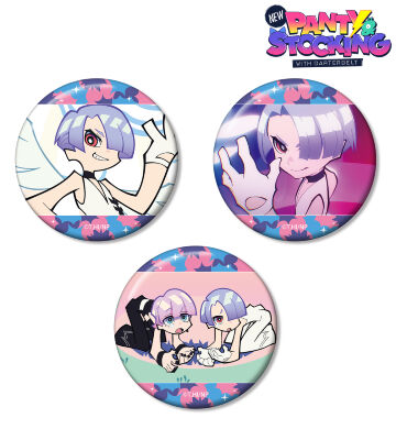 ポリエステル 場面写缶バッジ3個セット