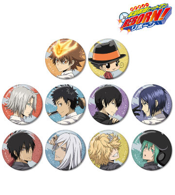 描き下ろし 戦う背中×雨ver. トレーディンググリッター缶バッジ