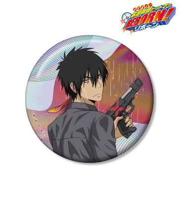 描き下ろし XANXUS（10年後） 戦う背中×雨ver. 75mmオーロラ缶バッジ