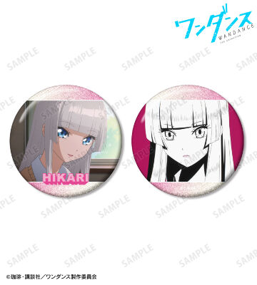 湾田光莉 場面写グリッター缶バッジ2個セット