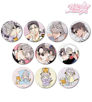 トレーディンググリッター缶バッジ