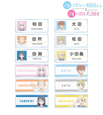 トレーディングアクリルネームプレート