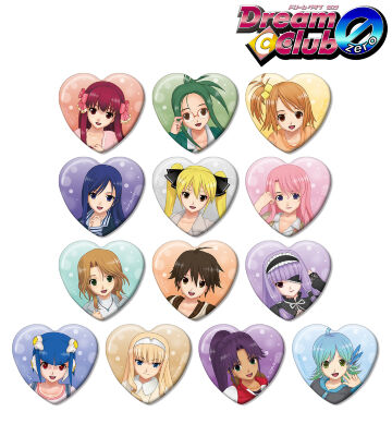 トレーディングハート型缶バッジ