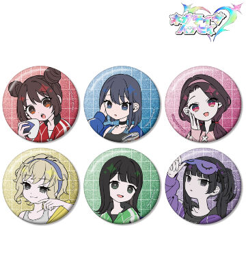 描き下ろし トレーディング ネガティヴver. グリッター缶バッジ