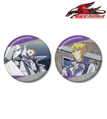 ジャック・アトラス 場面写グリッター缶バッジ2個セット