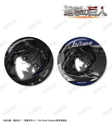 ミカサ Ani-Art BLACK LABEL 第2弾 缶バッジ2個セット